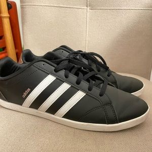 Adidas black sneakers. Women size 9.5